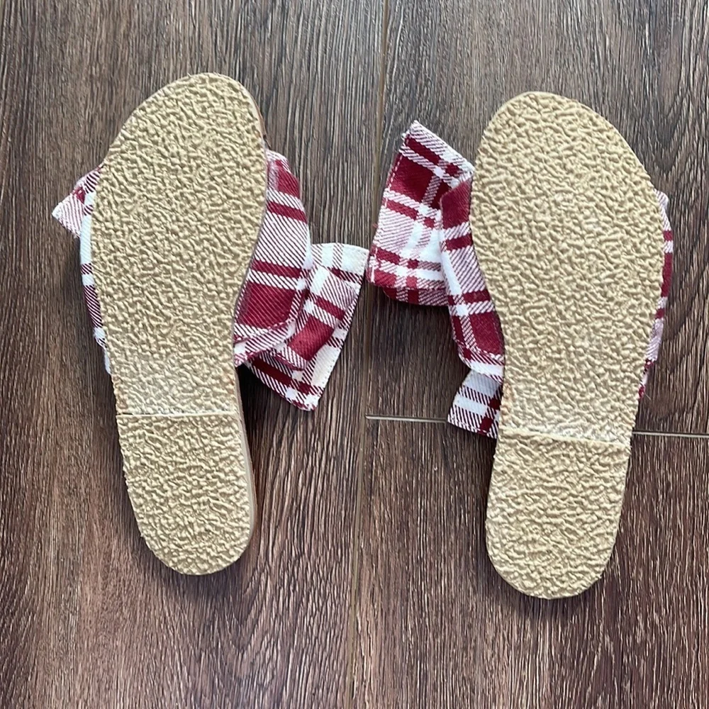 BROTHER VELLIES Stripe Topanga Picnic Canvas Burkina Slide Sandals 10